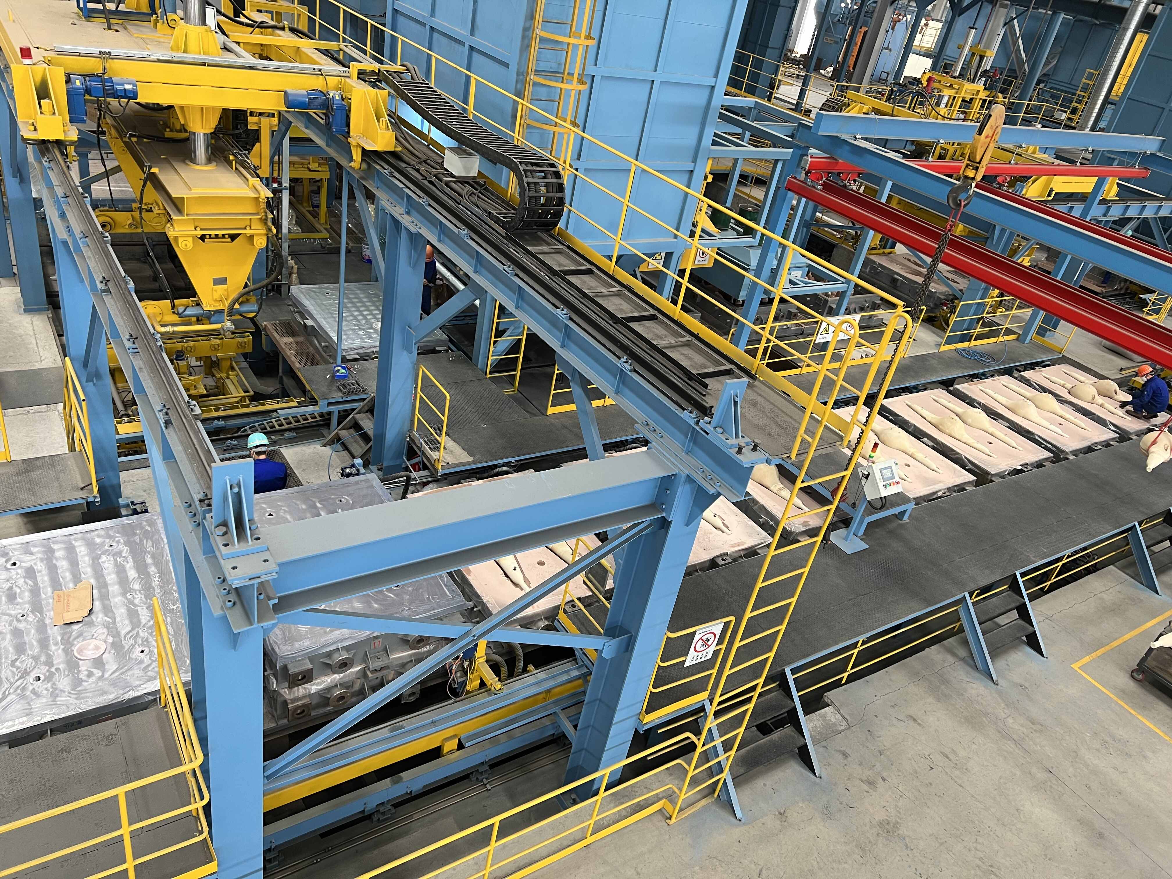 V-process molding equipment for Axle